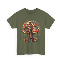 Book Tree T-Shirt – Literary Tree of Books Graphic Tee for Book Lovers