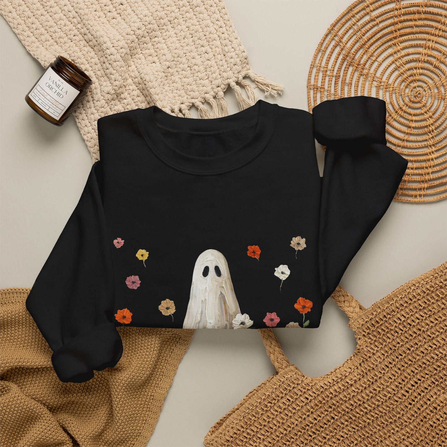 Ghost in Wildflowers Crewneck Sweatshirt