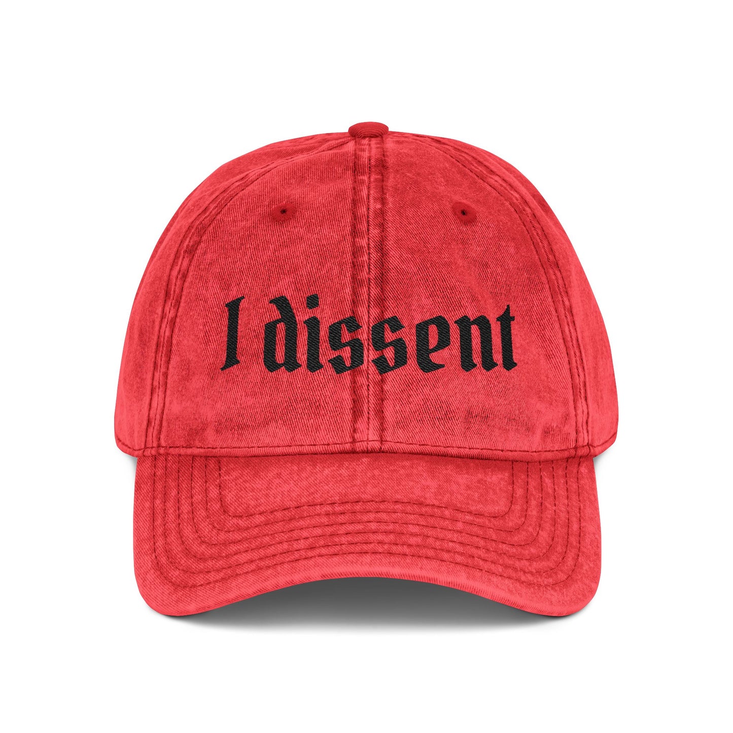 Embroidered 'I Dissent' Vintage Cap
