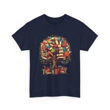 Book Tree T-Shirt – Literary Tree of Books Graphic Tee for Book Lovers