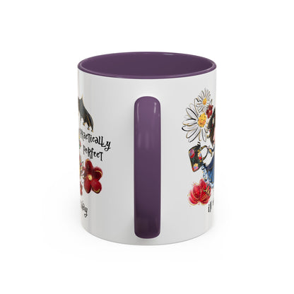 Customizable Accent Coffee Mug — 'Practically Perfect in Every Way'