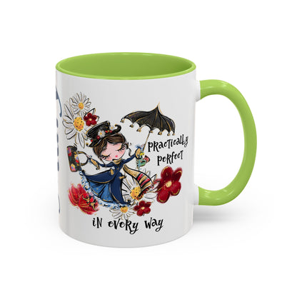 Accent Coffee Mug — 'Practically Perfect in Every Way'