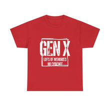 Gen X Tee — "Gen X: Lots of Memories, No Evidence" Vintage Retro Shirt