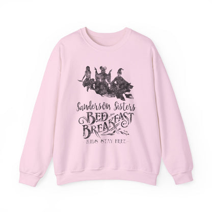 Sanderson Sisters Bed & Breakfast Crewneck Sweatshirt -  Witchy Graphic Pullover