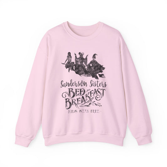 Sanderson Sisters Bed & Breakfast Crewneck Sweatshirt -  Witchy Graphic Pullover