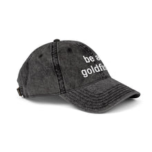 Embroidered Vintage Cap — "be a goldfish"