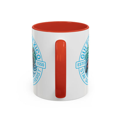 Customizable Gulf of Mexico Turtle Coffee Mug — "Stay Salty and Resist" Accent Ceramic Mug