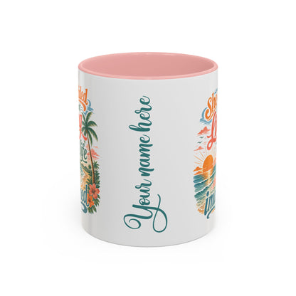 *Customizable* Living the Life Coffee Mug — "She Decided to Start Living the Life She Had Imagined"