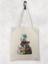 Book Dragons tote bag