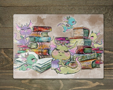 Book Dragons - Cutting Board