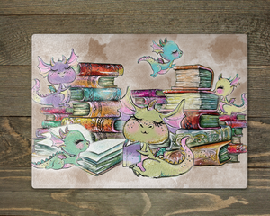 Book Dragons - Cutting Board