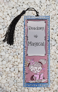 Reading is magical -  Metal Bookmark