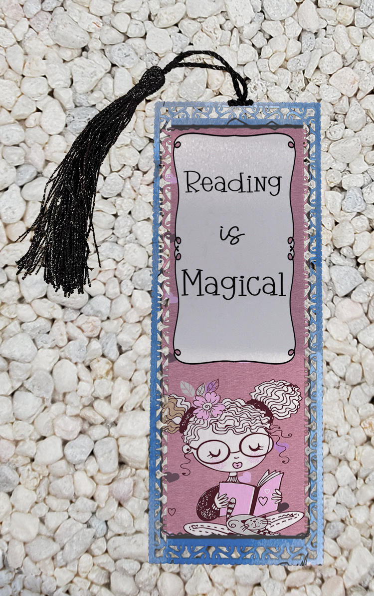 Reading is magical -  Metal Bookmark