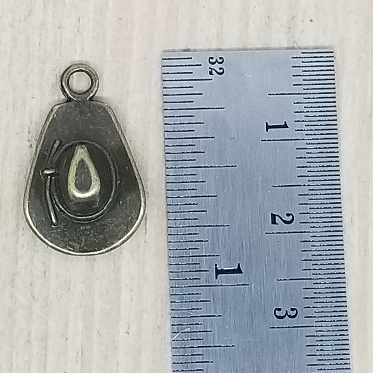 Bronze Simple Cowboy Hat Charm - lot of 10