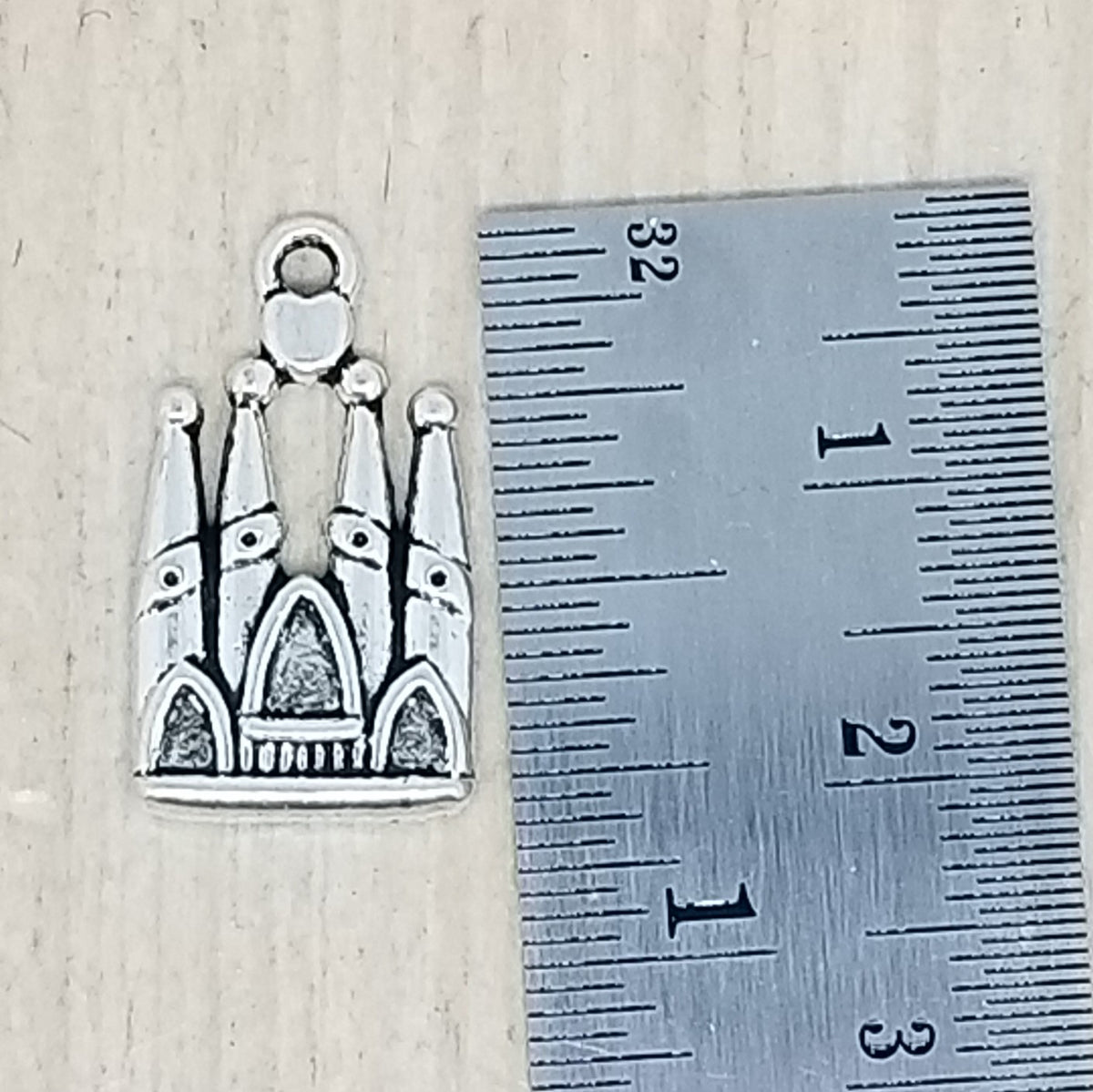 Castle with Spires Charm - lot of 5
