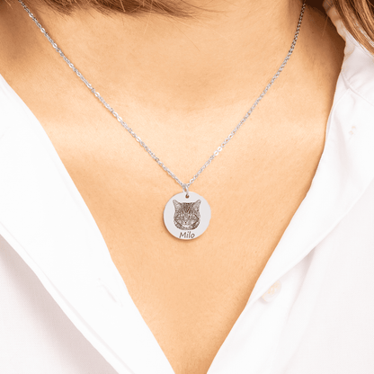 Cat Portrait Necklace