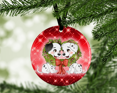 dalmations -  porcelain / ceramic ornament