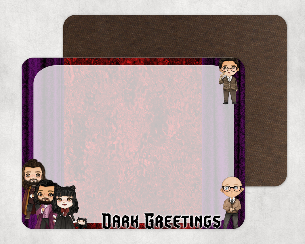 Dark Greetings -  Dry Erase Memo Board