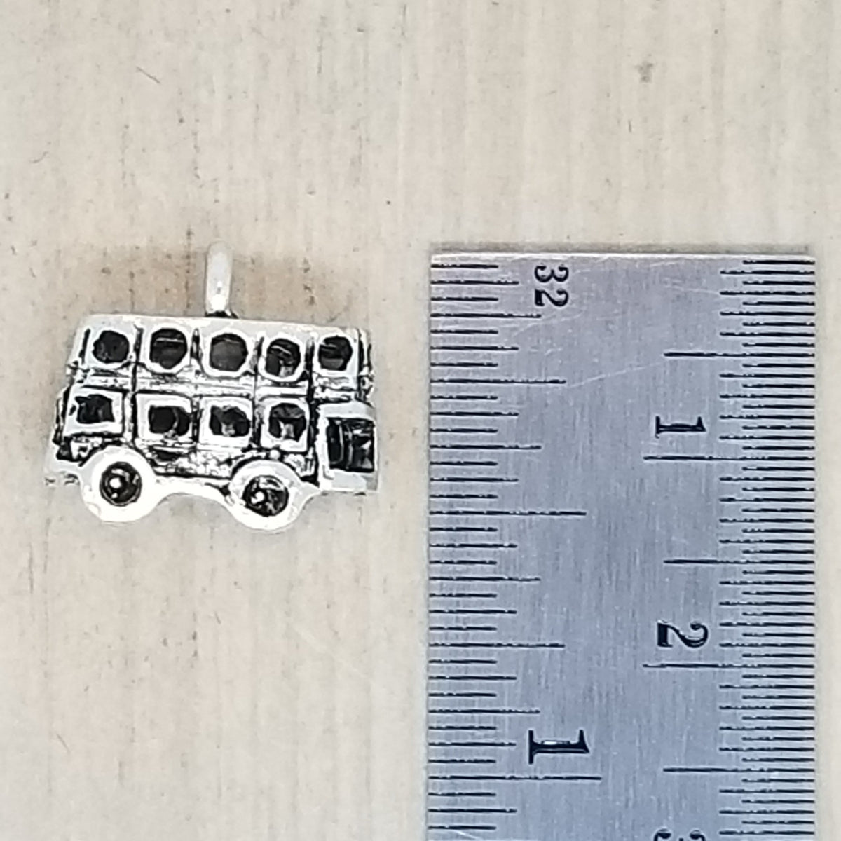 Double Decker Bus Charm - lot of 5