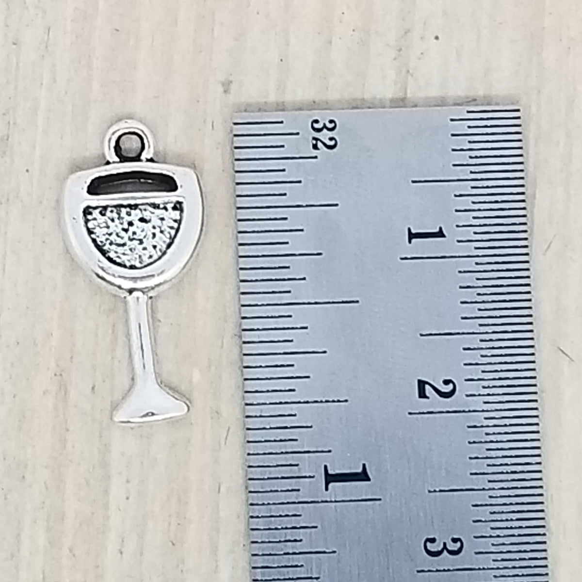 Glass of Wine Charm - lot of 5