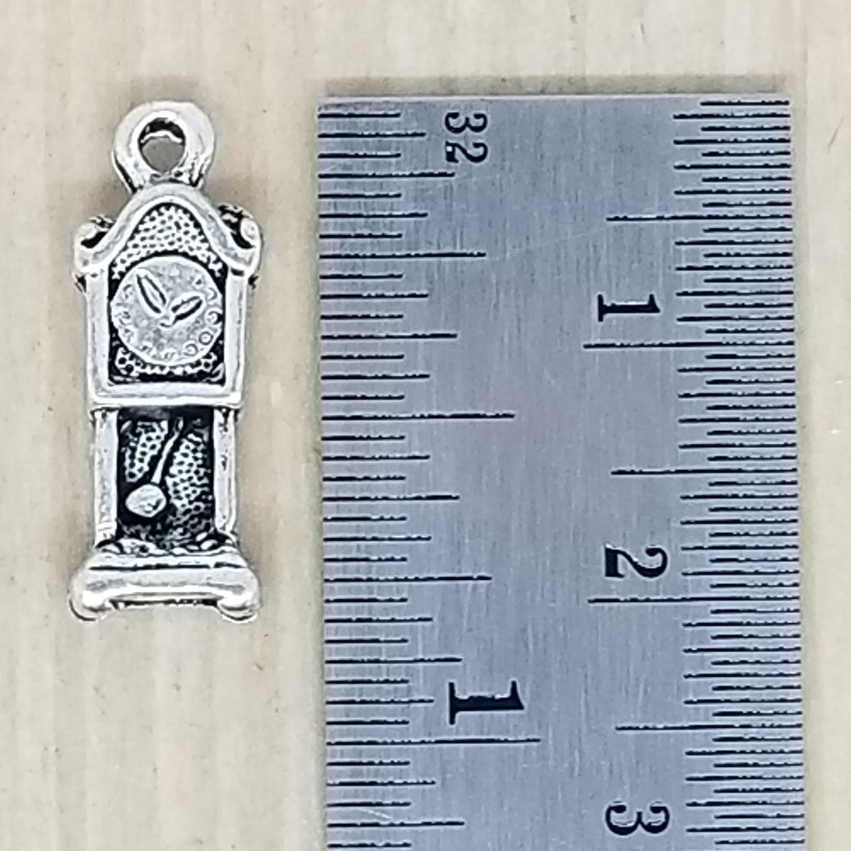 Grandfather Clock Charm - lot of 5