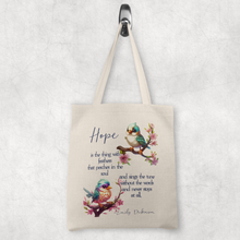Hope is the thing with feathers -  tote bag