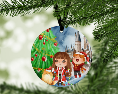 HP holiday fun -  porcelain / ceramic ornament