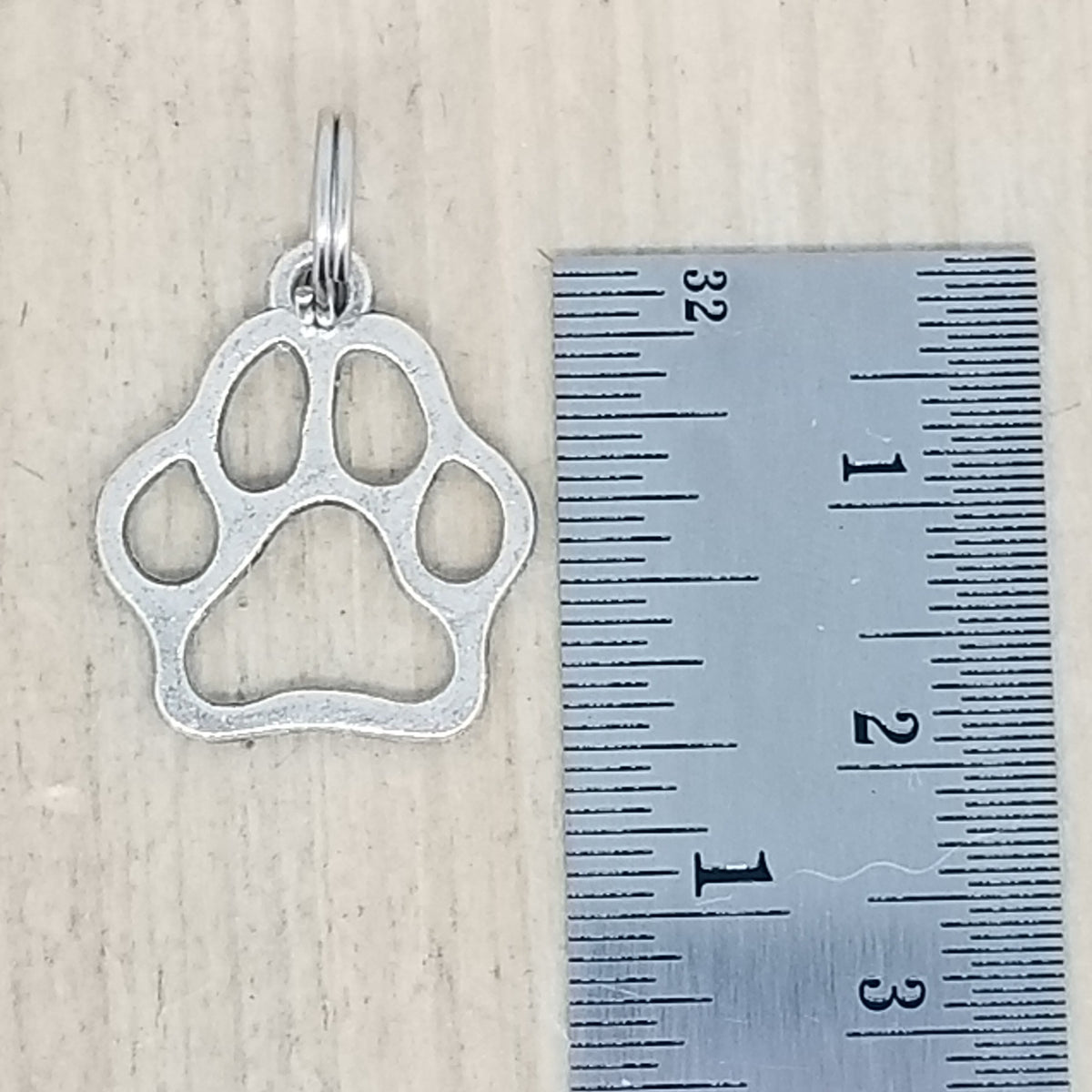 Large Paw Print Charm - lot of 5