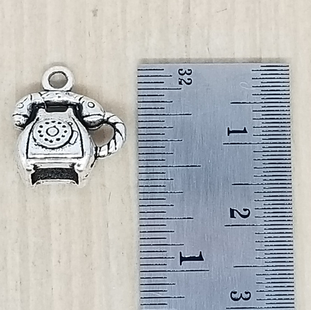 Rotary Phone Charm - lot of 5