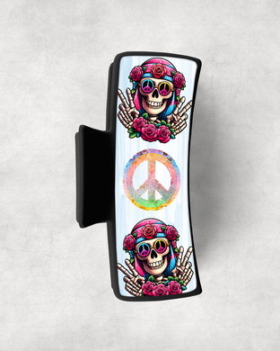 Hair Claw - Peace Skull