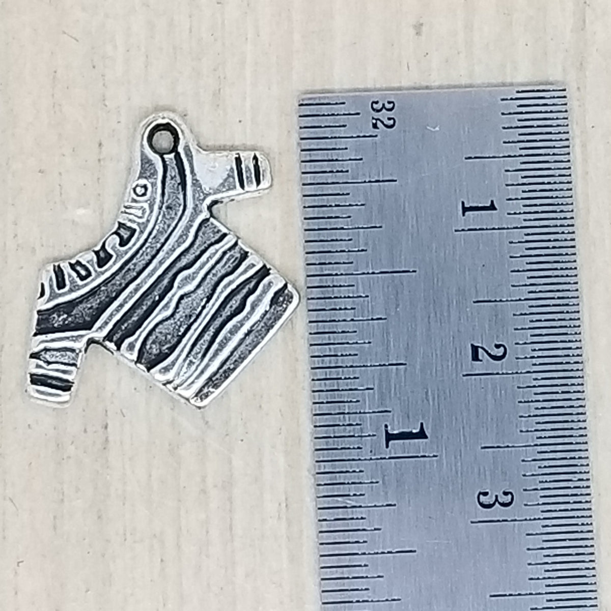 Striped Shirt Charm - lot of 8