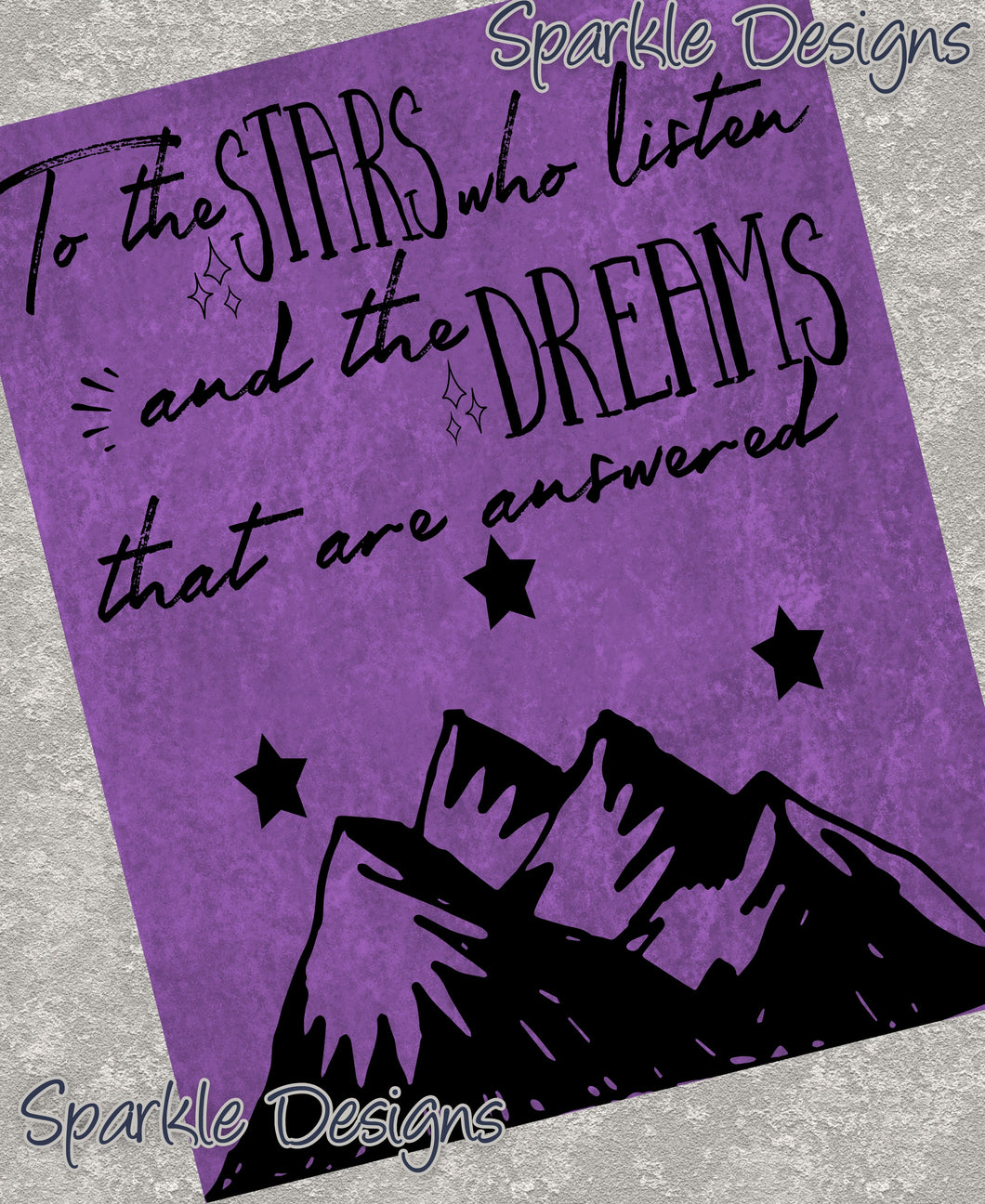 To the stars who listen and the dreams… - 161 wood Print
