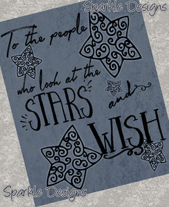 To the people who look at the stars and wish - 162 wood Print