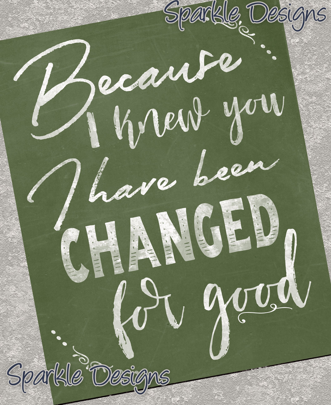 I have been changed for good - 165 wood Print