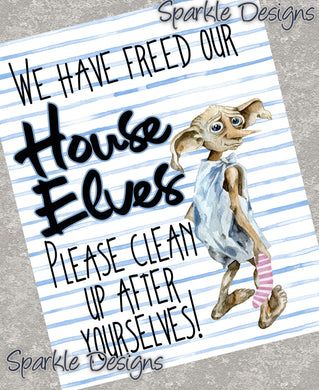 House Elves - 199 wood Print