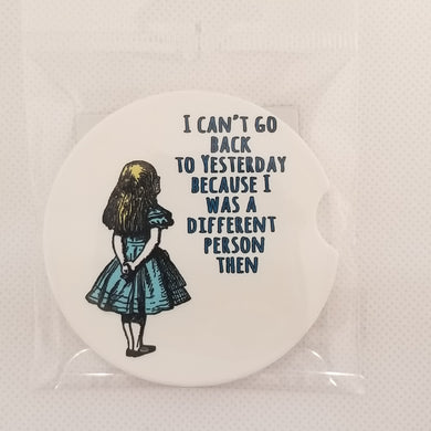 Alice - I can't go back to yesterday-   Sandstone Car coaster