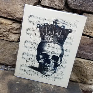 Music Art - Skull with Crown