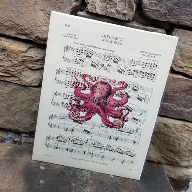 Music Art - Pink Octopus