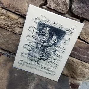 Music Art - Mermaid and Seahorse Mount