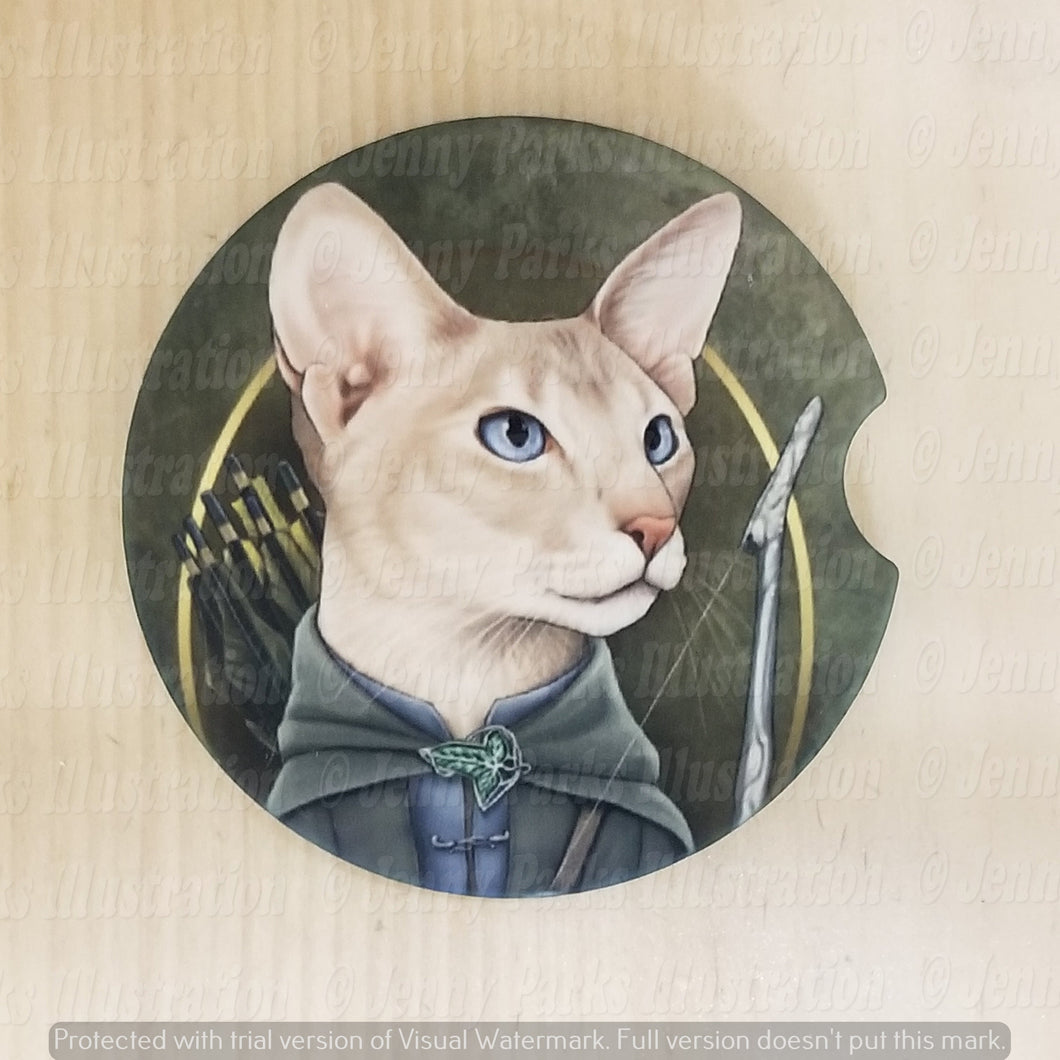 *Licensed* Jey Parks car coaster  *Lord of the Cats - Legolas*
