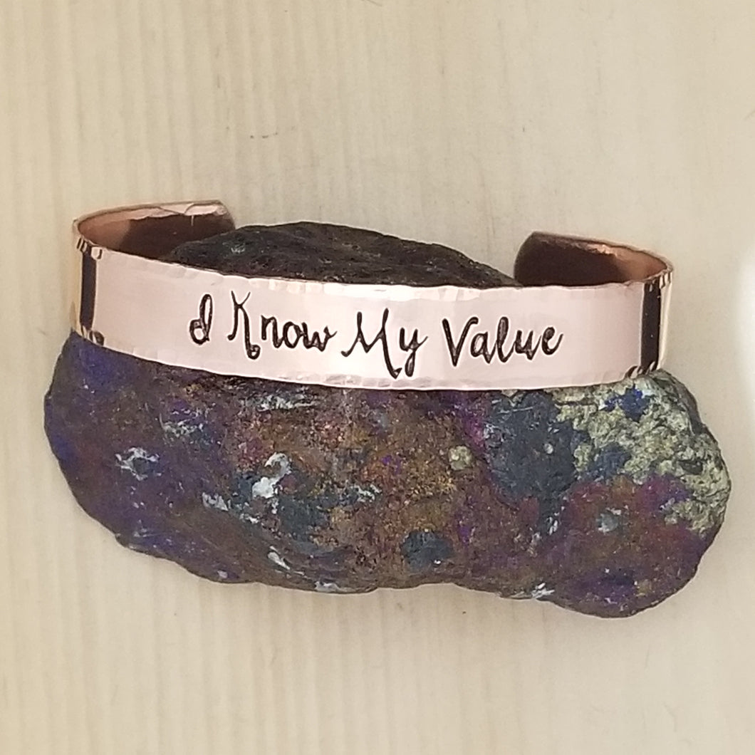 I Know My Value - Cuff Bracelet