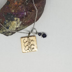 Coffee, Coffee, Coffee - Pendant Necklace