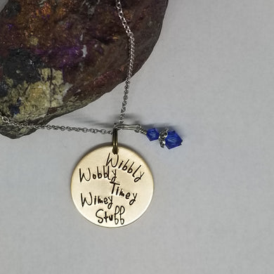 Wibbly Wobbly Timey Wimey Stuff - Pendant Necklace