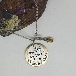 Moon Of My Life My Sun And Stars- Pendant Necklace