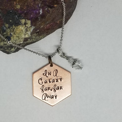 In A Galaxy Far, Far Away - Pendant Necklace