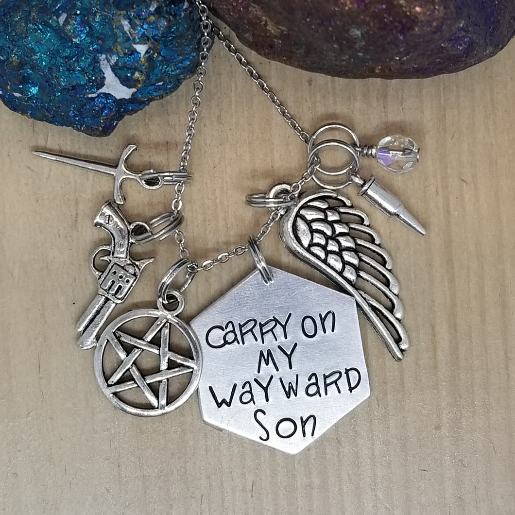 Carry On My Wayward Son - Charm Necklace