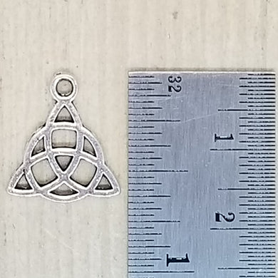 Celtic Triangle with Circle Charm