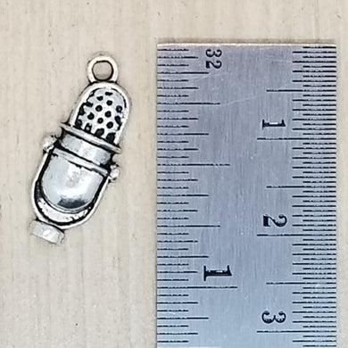 Old Timey Microphone Charm