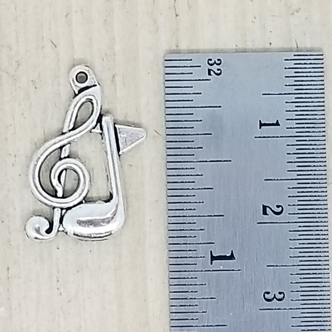 Treble Clef and Note Charm