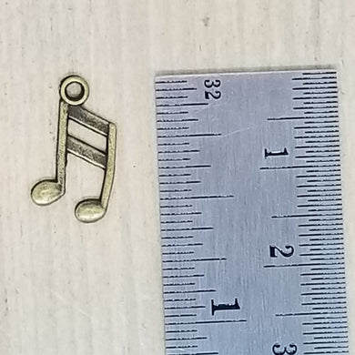 Double Music Note Charm